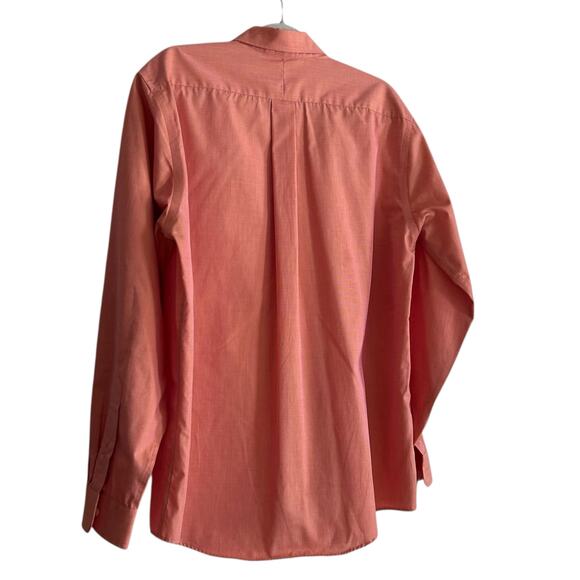 Vintage LL Bean Cotton Salmon Button Down Shirt Mens 15-35 - Picture 16 of 16